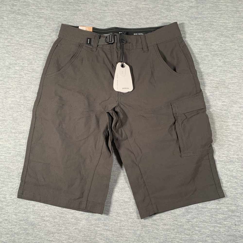 PrAna Stretch Zion Short II Shorts Mens 28 Gray Cargo Hiking Quick Dry Outdoor